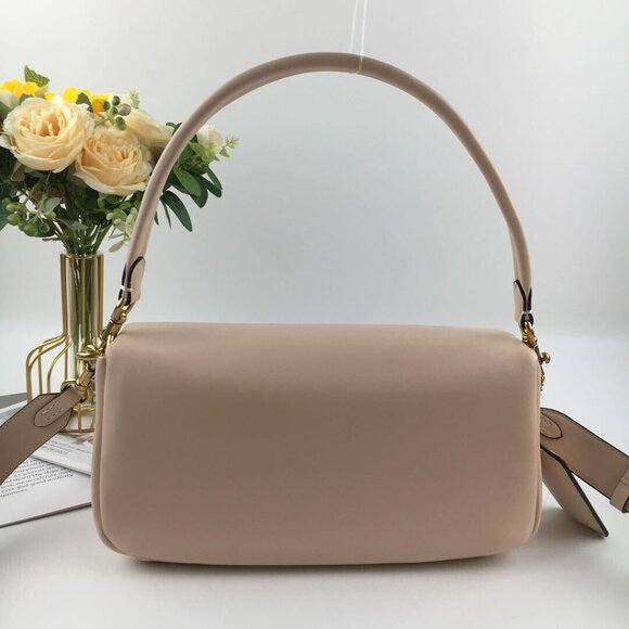 COACH Pillow Tabby 26 Crossbody Shoulder Bag Ivory Brass Leather C0772 OUTLET - Picture 3 of 9